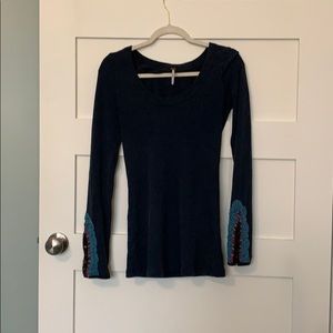 Free people waffle shirt